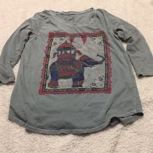 Lucky Brand 3/4 sleeve top size S